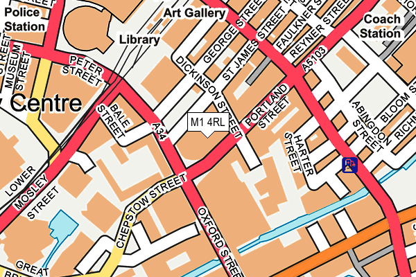 M1 4RL map - OS OpenMap – Local (Ordnance Survey) M1 4RL map - OS OpenMap – Local (Ordnance Survey)