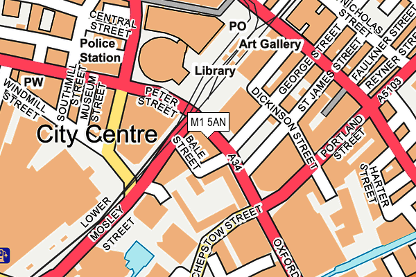M1 5AN map - OS OpenMap – Local (Ordnance Survey) M1 5AN map - OS OpenMap – Local (Ordnance Survey)