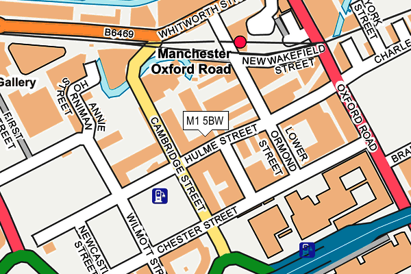 M1 5BW map - OS OpenMap – Local (Ordnance Survey) M1 5BW map - OS OpenMap – Local (Ordnance Survey)