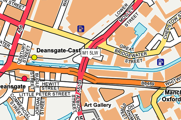 M1 5LW map - OS OpenMap – Local (Ordnance Survey) M1 5LW map - OS OpenMap – Local (Ordnance Survey)