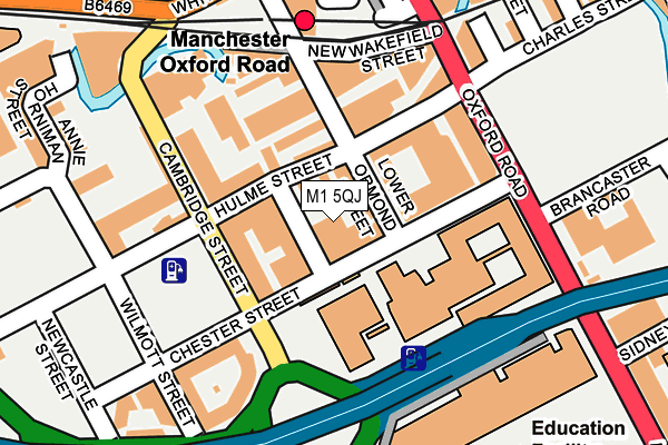 M1 5QJ map - OS OpenMap – Local (Ordnance Survey) M1 5QJ map - OS OpenMap – Local (Ordnance Survey)
