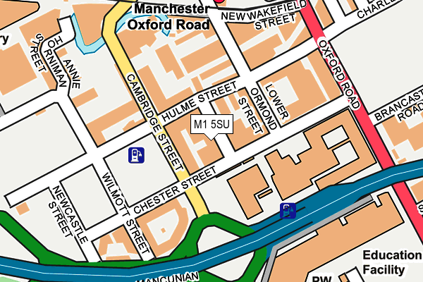 M1 5SU map - OS OpenMap – Local (Ordnance Survey) M1 5SU map - OS OpenMap – Local (Ordnance Survey)