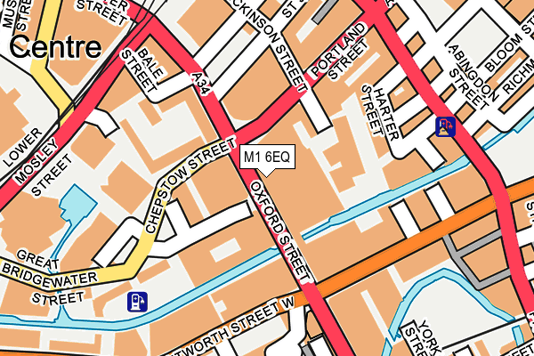 M1 6EQ map - OS OpenMap – Local (Ordnance Survey)