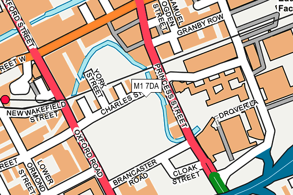 M1 7DA map - OS OpenMap – Local (Ordnance Survey) M1 7DA map - OS OpenMap – Local (Ordnance Survey)
