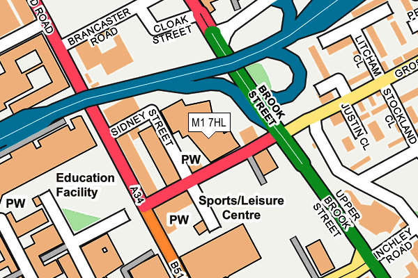 M1 7HL map - OS OpenMap – Local (Ordnance Survey) M1 7HL map - OS OpenMap – Local (Ordnance Survey)
