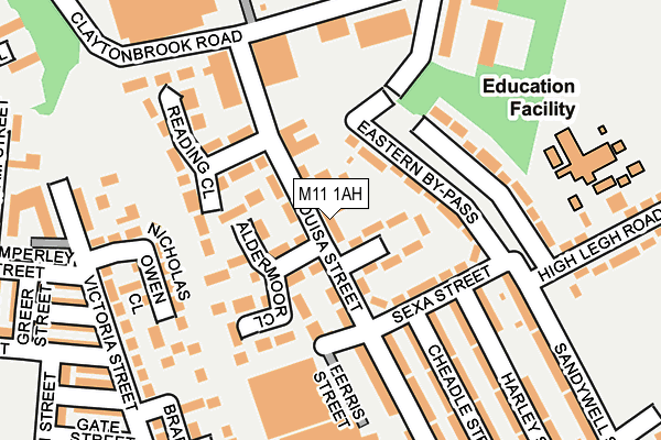 M11 1AH map - OS OpenMap – Local (Ordnance Survey) M11 1AH map - OS OpenMap – Local (Ordnance Survey)