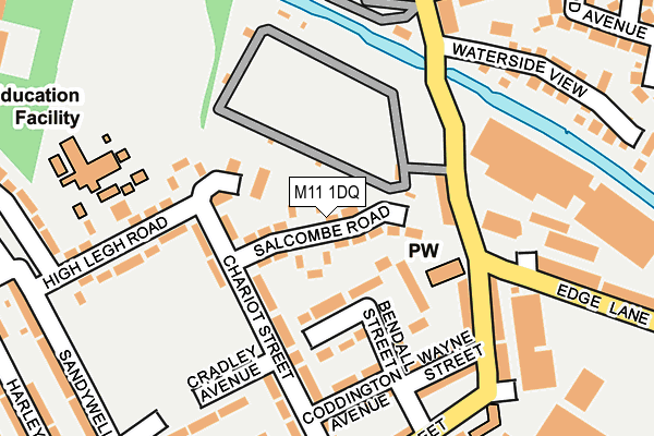 M11 1DQ map - OS OpenMap – Local (Ordnance Survey) M11 1DQ map - OS OpenMap – Local (Ordnance Survey)