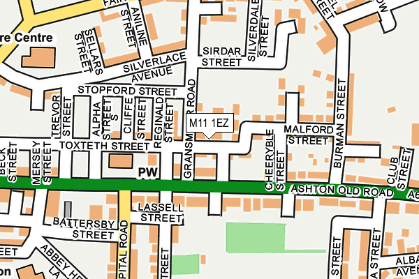 M11 1EZ map - OS OpenMap – Local (Ordnance Survey) M11 1EZ map - OS OpenMap – Local (Ordnance Survey)