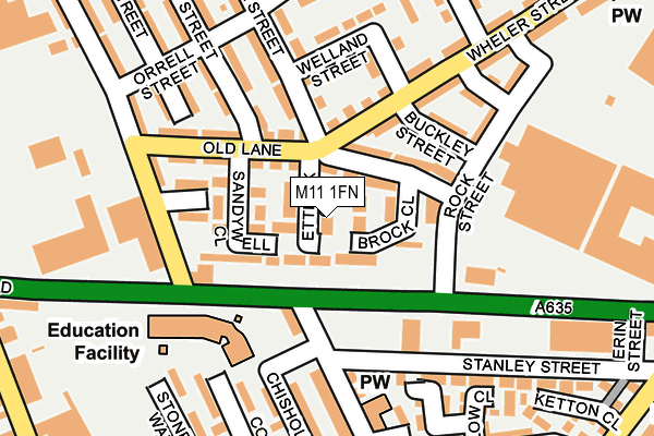 M11 1FN map - OS OpenMap – Local (Ordnance Survey) M11 1FN map - OS OpenMap – Local (Ordnance Survey)