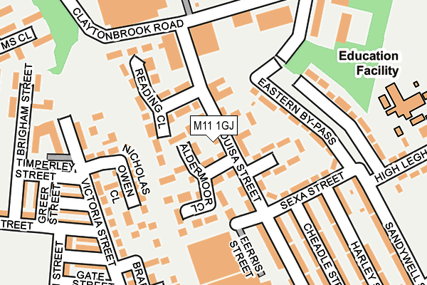 M11 1GJ map - OS OpenMap – Local (Ordnance Survey) M11 1GJ map - OS OpenMap – Local (Ordnance Survey)