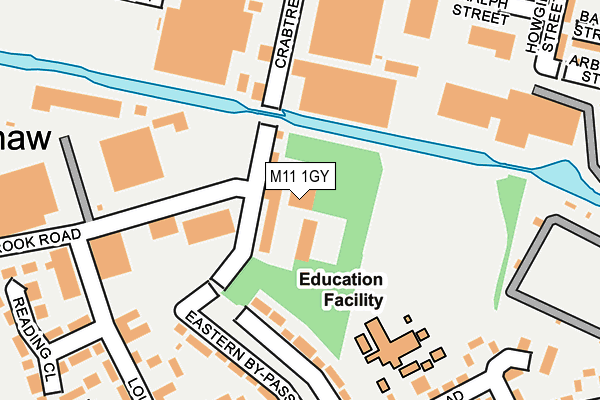 M11 1GY map - OS OpenMap – Local (Ordnance Survey) M11 1GY map - OS OpenMap – Local (Ordnance Survey)