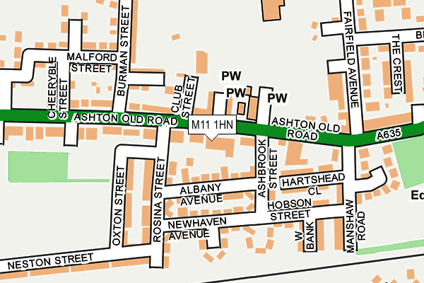 M11 1HN map - OS OpenMap – Local (Ordnance Survey) M11 1HN map - OS OpenMap – Local (Ordnance Survey)