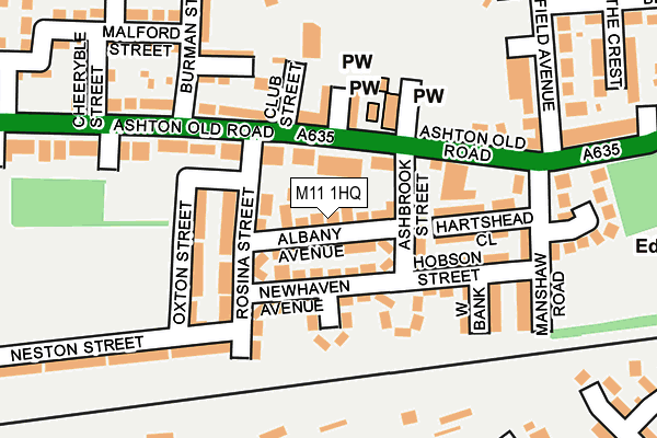 M11 1HQ map - OS OpenMap – Local (Ordnance Survey) M11 1HQ map - OS OpenMap – Local (Ordnance Survey)