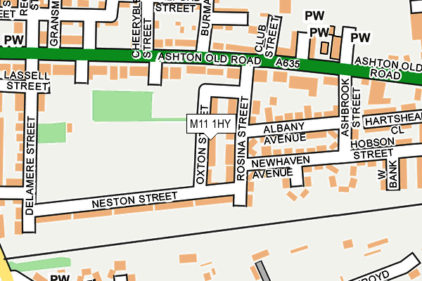 M11 1HY map - OS OpenMap – Local (Ordnance Survey) M11 1HY map - OS OpenMap – Local (Ordnance Survey)