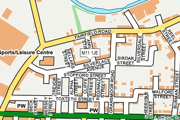 M11 1JE map - OS OpenMap – Local (Ordnance Survey) M11 1JE map - OS OpenMap – Local (Ordnance Survey)