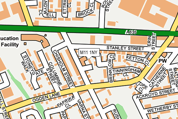 M11 1NY map - OS OpenMap – Local (Ordnance Survey) M11 1NY map - OS OpenMap – Local (Ordnance Survey)