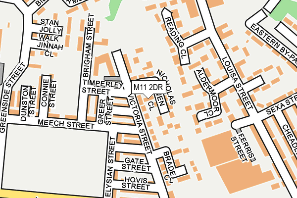 M11 2DR map - OS OpenMap – Local (Ordnance Survey) M11 2DR map - OS OpenMap – Local (Ordnance Survey)