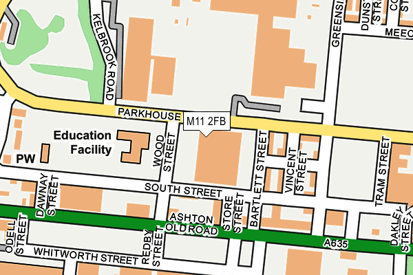 M11 2FB map - OS OpenMap – Local (Ordnance Survey) M11 2FB map - OS OpenMap – Local (Ordnance Survey)