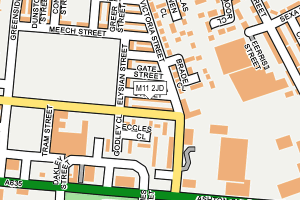 M11 2JD map - OS OpenMap – Local (Ordnance Survey) M11 2JD map - OS OpenMap – Local (Ordnance Survey)