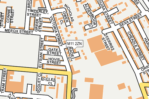 M11 2ZN map - OS OpenMap – Local (Ordnance Survey) M11 2ZN map - OS OpenMap – Local (Ordnance Survey)