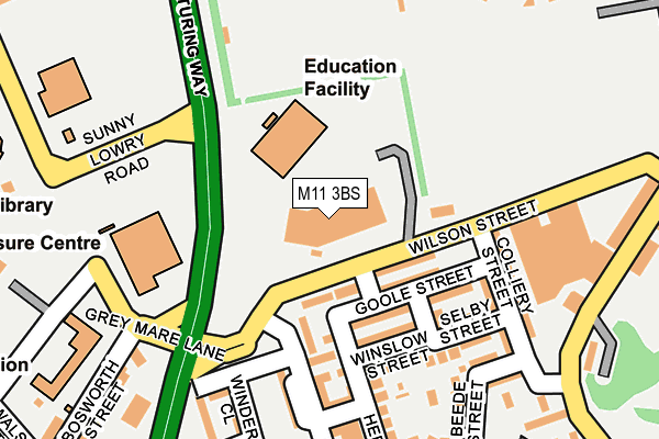 M11 3BS map - OS OpenMap – Local (Ordnance Survey) M11 3BS map - OS OpenMap – Local (Ordnance Survey)
