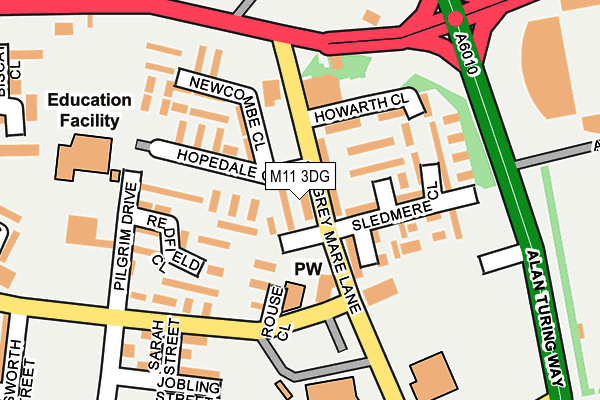 M11 3DG map - OS OpenMap – Local (Ordnance Survey) M11 3DG map - OS OpenMap – Local (Ordnance Survey)