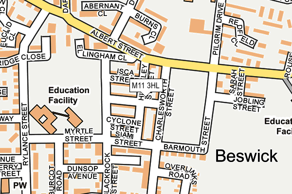 M11 3HL map - OS OpenMap – Local (Ordnance Survey) M11 3HL map - OS OpenMap – Local (Ordnance Survey)