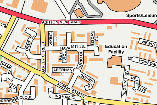 M11 3JE map - OS OpenMap – Local (Ordnance Survey) M11 3JE map - OS OpenMap – Local (Ordnance Survey)