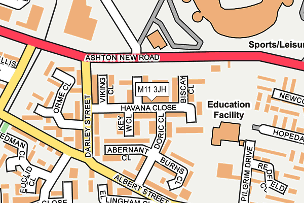 M11 3JH map - OS OpenMap – Local (Ordnance Survey) M11 3JH map - OS OpenMap – Local (Ordnance Survey)