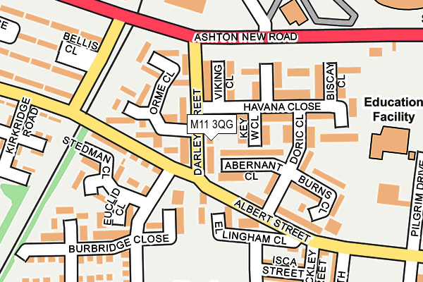 M11 3QG map - OS OpenMap – Local (Ordnance Survey) M11 3QG map - OS OpenMap – Local (Ordnance Survey)