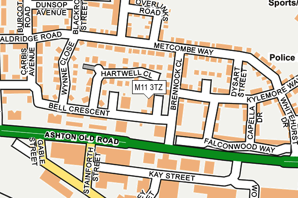 M11 3TZ map - OS OpenMap – Local (Ordnance Survey) M11 3TZ map - OS OpenMap – Local (Ordnance Survey)