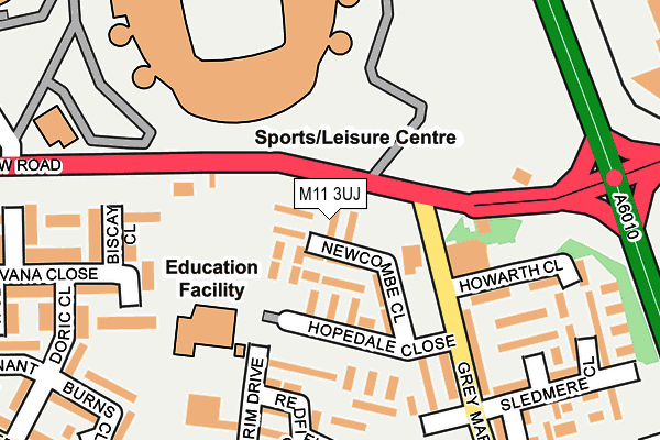 M11 3UJ map - OS OpenMap – Local (Ordnance Survey) M11 3UJ map - OS OpenMap – Local (Ordnance Survey)