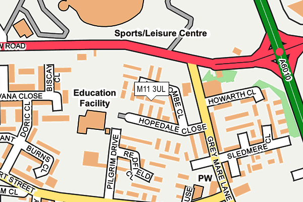 M11 3UL map - OS OpenMap – Local (Ordnance Survey) M11 3UL map - OS OpenMap – Local (Ordnance Survey)