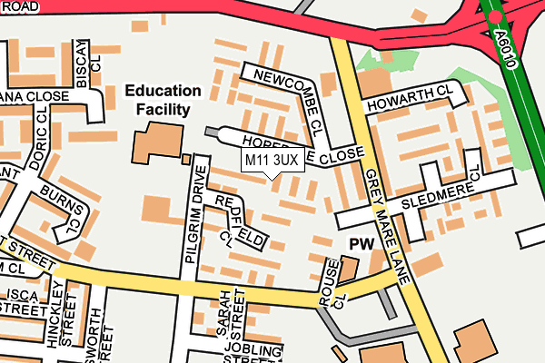 M11 3UX map - OS OpenMap – Local (Ordnance Survey) M11 3UX map - OS OpenMap – Local (Ordnance Survey)