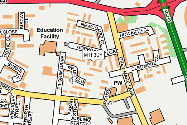 M11 3UY map - OS OpenMap – Local (Ordnance Survey) M11 3UY map - OS OpenMap – Local (Ordnance Survey)