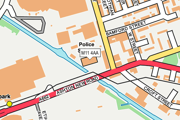 M11 4AA map - OS OpenMap – Local (Ordnance Survey) M11 4AA map - OS OpenMap – Local (Ordnance Survey)