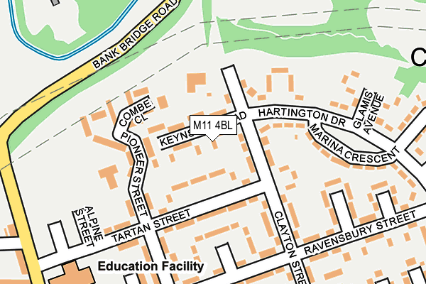 M11 4BL map - OS OpenMap – Local (Ordnance Survey) M11 4BL map - OS OpenMap – Local (Ordnance Survey)