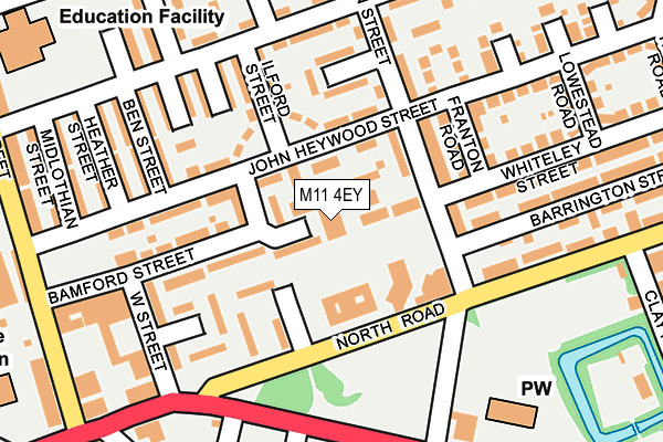 M11 4EY map - OS OpenMap – Local (Ordnance Survey) M11 4EY map - OS OpenMap – Local (Ordnance Survey)