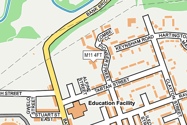 M11 4FT map - OS OpenMap – Local (Ordnance Survey) M11 4FT map - OS OpenMap – Local (Ordnance Survey)