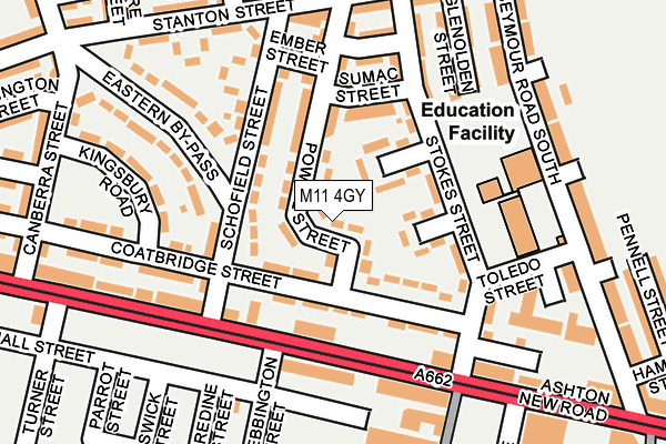 M11 4GY map - OS OpenMap – Local (Ordnance Survey) M11 4GY map - OS OpenMap – Local (Ordnance Survey)