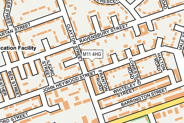 M11 4HG map - OS OpenMap – Local (Ordnance Survey) M11 4HG map - OS OpenMap – Local (Ordnance Survey)