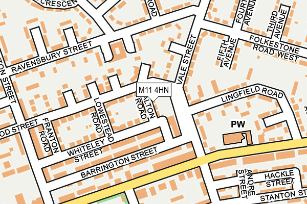 M11 4HN map - OS OpenMap – Local (Ordnance Survey) M11 4HN map - OS OpenMap – Local (Ordnance Survey)