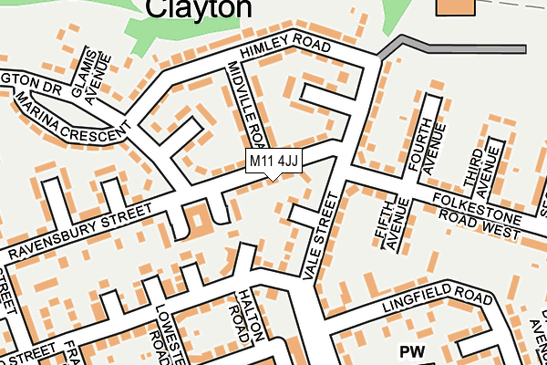 M11 4JJ map - OS OpenMap – Local (Ordnance Survey) M11 4JJ map - OS OpenMap – Local (Ordnance Survey)