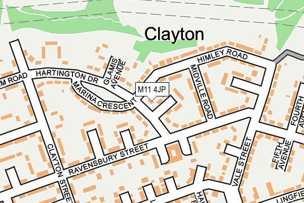 M11 4JP map - OS OpenMap – Local (Ordnance Survey) M11 4JP map - OS OpenMap – Local (Ordnance Survey)