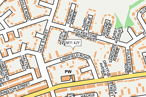 M11 4JY map - OS OpenMap – Local (Ordnance Survey) M11 4JY map - OS OpenMap – Local (Ordnance Survey)