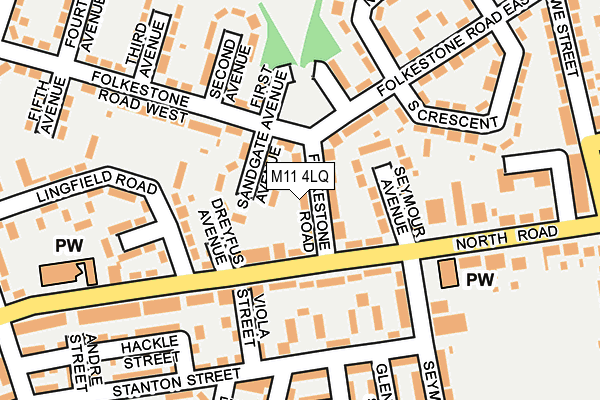M11 4LQ map - OS OpenMap – Local (Ordnance Survey) M11 4LQ map - OS OpenMap – Local (Ordnance Survey)