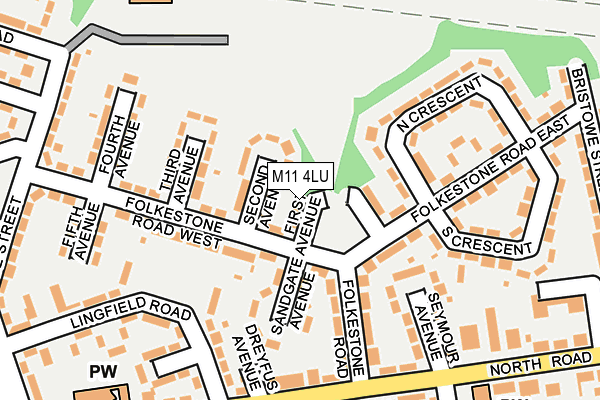 M11 4LU map - OS OpenMap – Local (Ordnance Survey) M11 4LU map - OS OpenMap – Local (Ordnance Survey)