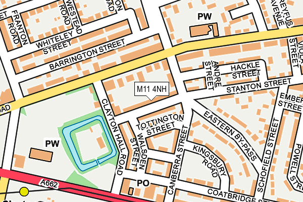 M11 4NH map - OS OpenMap – Local (Ordnance Survey) M11 4NH map - OS OpenMap – Local (Ordnance Survey)