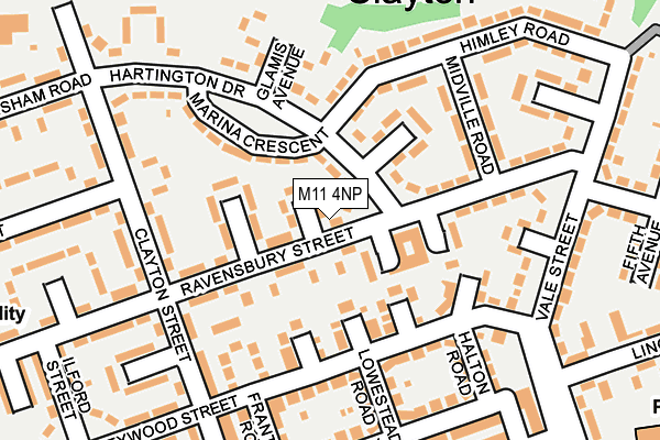 M11 4NP map - OS OpenMap – Local (Ordnance Survey) M11 4NP map - OS OpenMap – Local (Ordnance Survey)