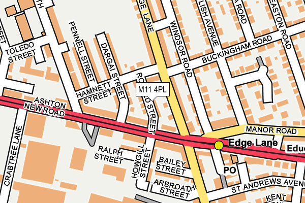 M11 4PL map - OS OpenMap – Local (Ordnance Survey) M11 4PL map - OS OpenMap – Local (Ordnance Survey)